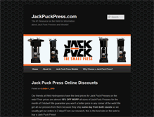 Tablet Screenshot of jackpuckpress.com